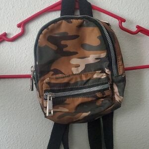 Mini Camouflage Backpack Bag